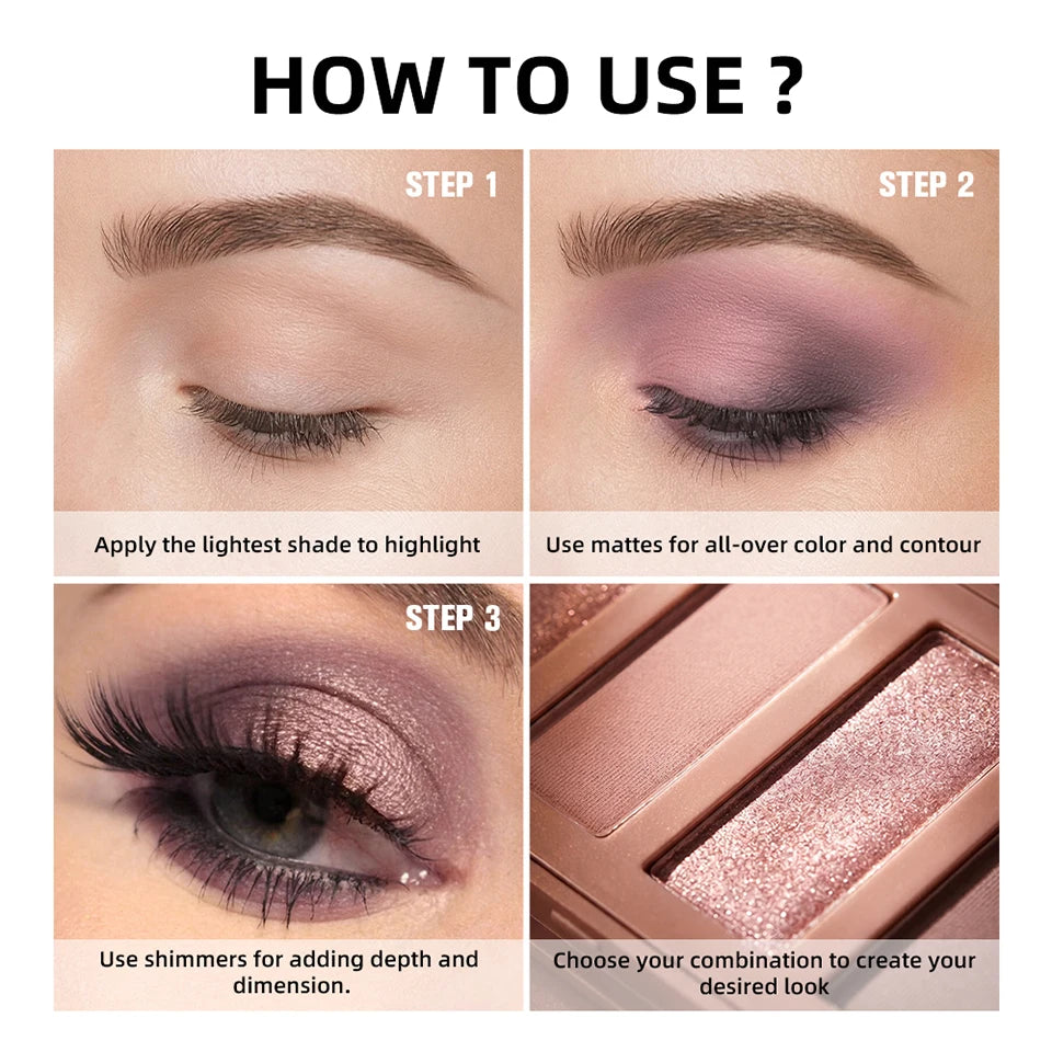 Long-Lasting Matte and Shimmer Eyeshadow Palette - 14