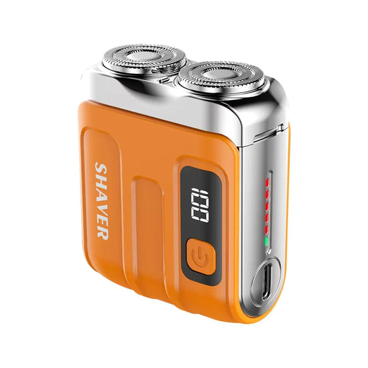 Portable Rechargeable Mini Electric Shaver with Digital Display