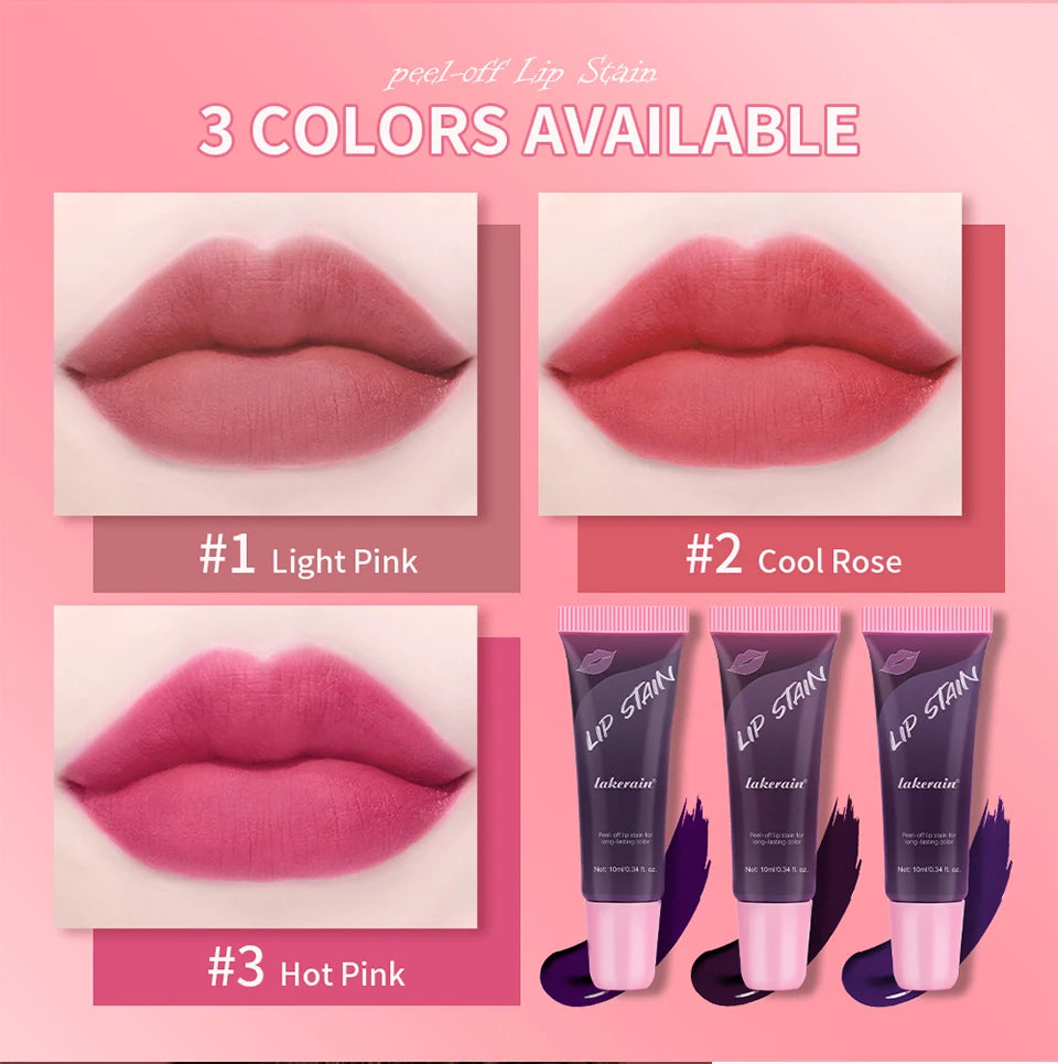 Waterproof Peel-Off Matte Liquid Lip Stain