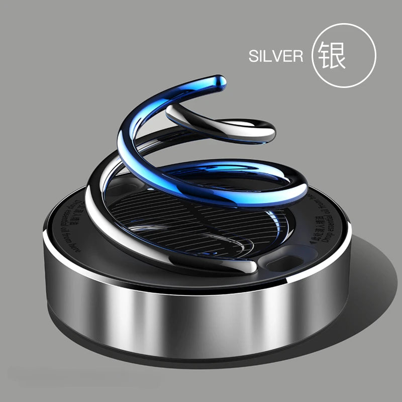 Solar Powered Rotating Car Air Freshener Diffuser
