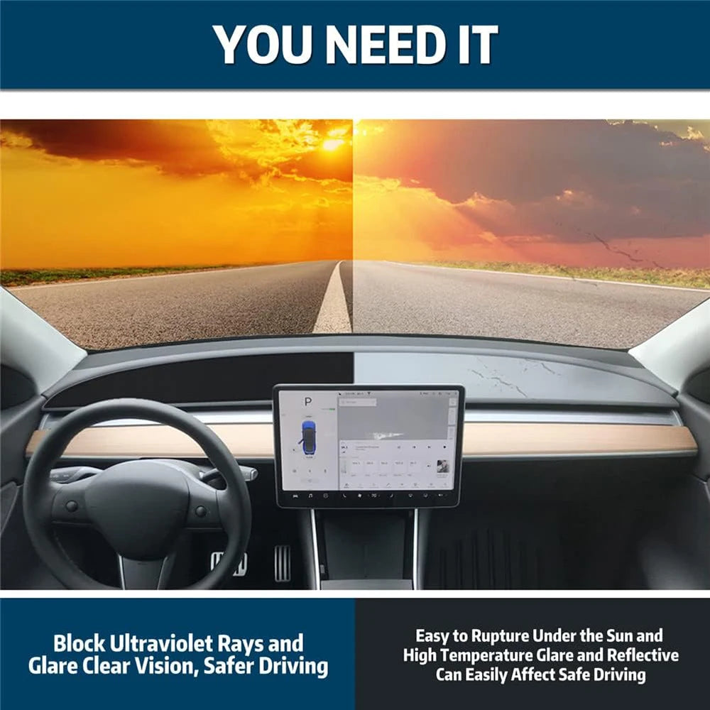 Anti-UV Dashboard Sunshade Cover for Tesla Model Y