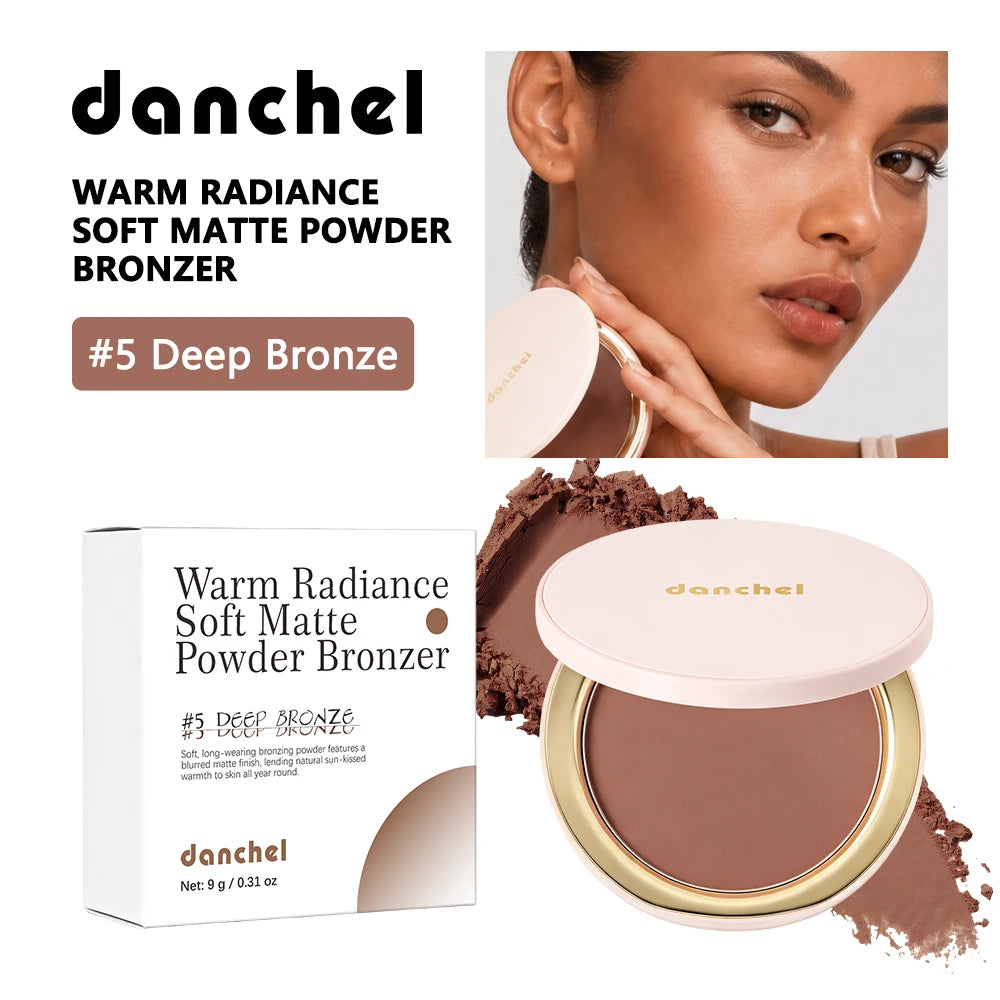 Buildable Matte Pressed Bronzer Powder for Natural Face Contouring - 20