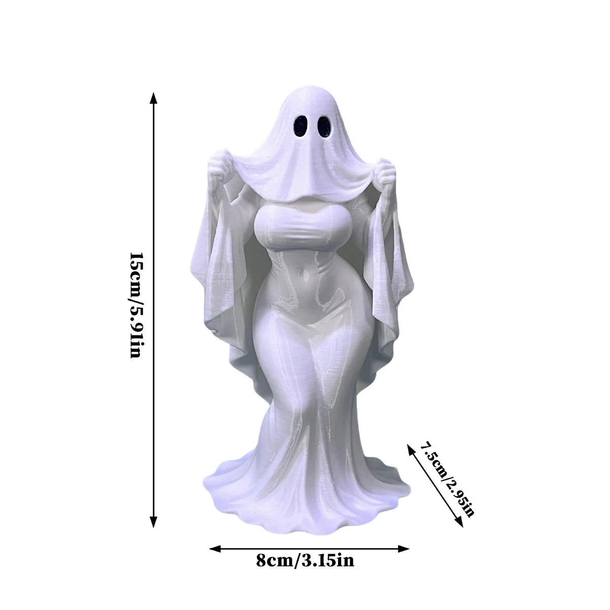 Halloween Ghost Lady Decorative Figurine