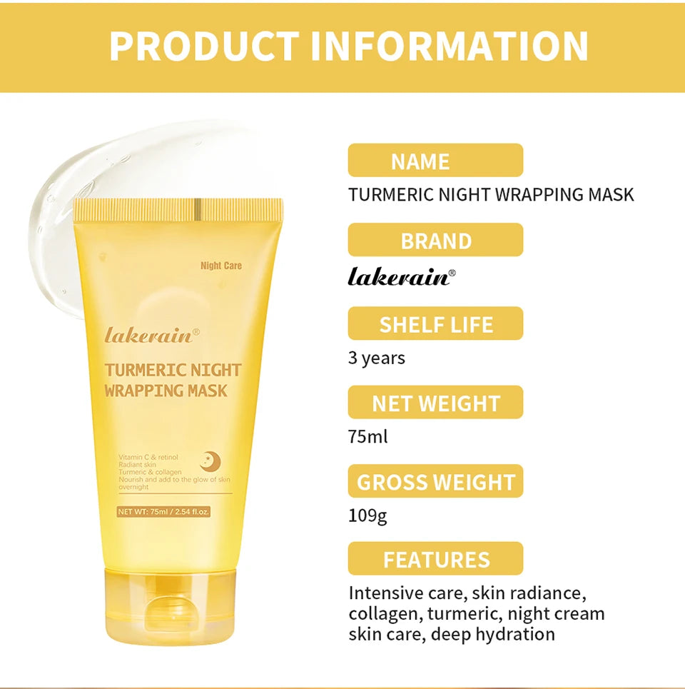 Turmeric Kojic Acid Overnight Peel-Off Firming Face Mask - 16
