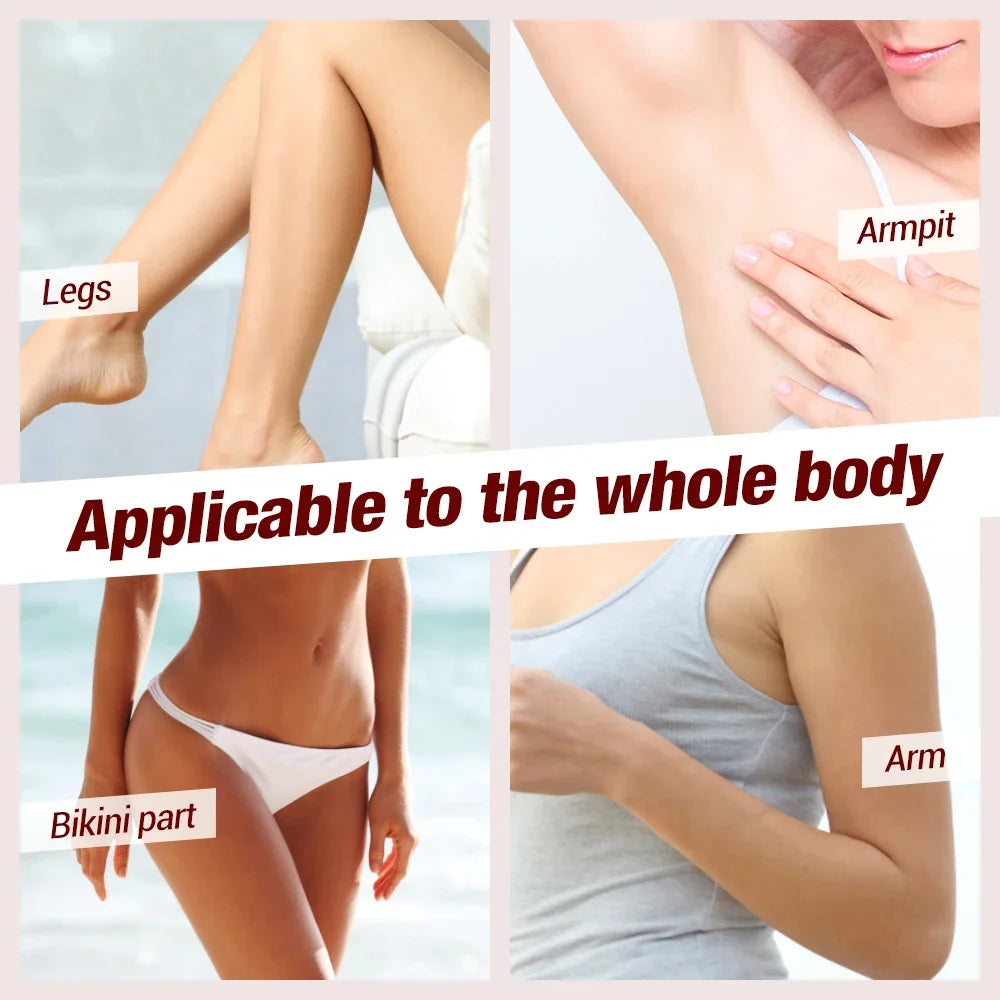 Compact 3-in-1 Electric Lady Shaver for Painless Body Hair Removal