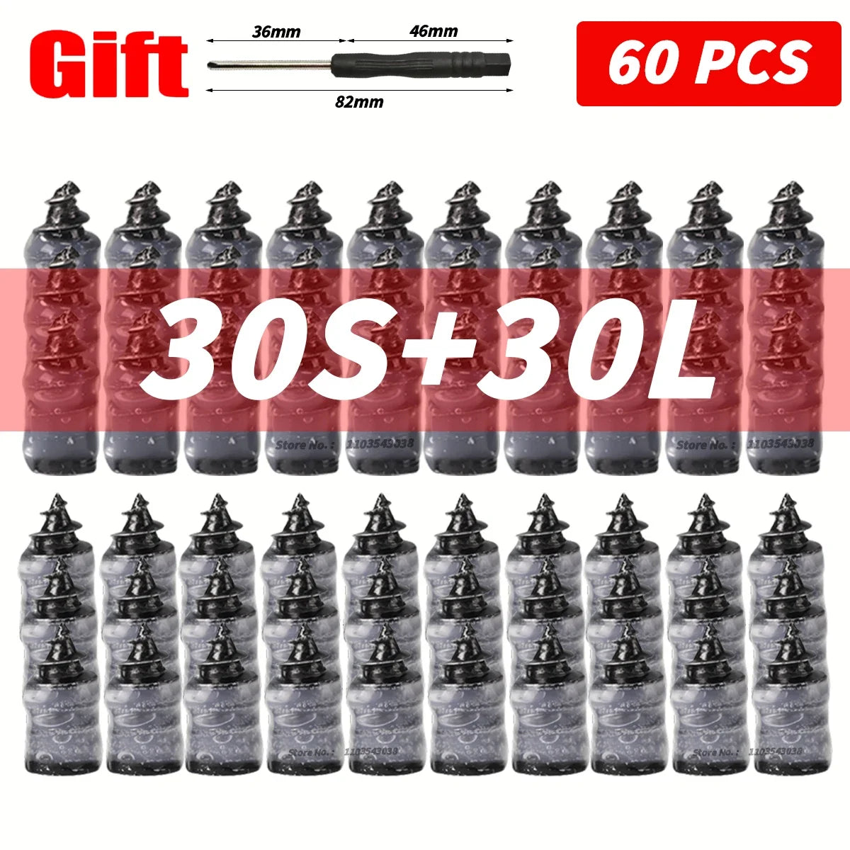 Universal Tubeless Tire Puncture Repair Nails