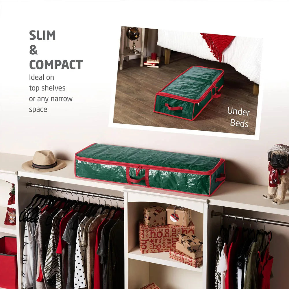 Wrapping Paper Storage Organizer for Holiday Gift Supplies - 7