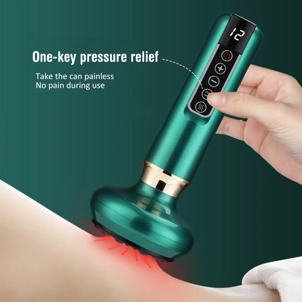 Electric Cupping and Gua Sha Massage Tool for Body Pain Relief - 25