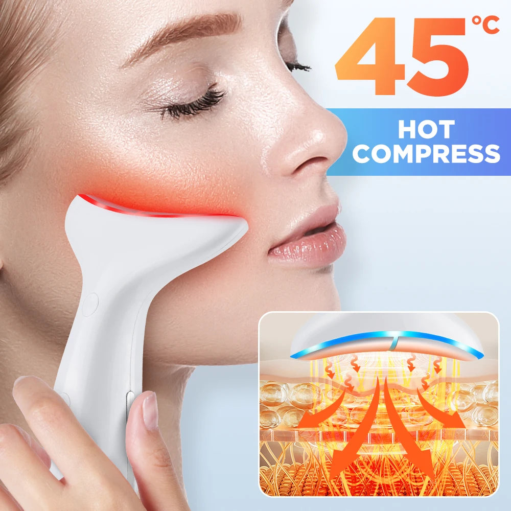 LED Face and Neck Skin Tightening Massage Device - 18