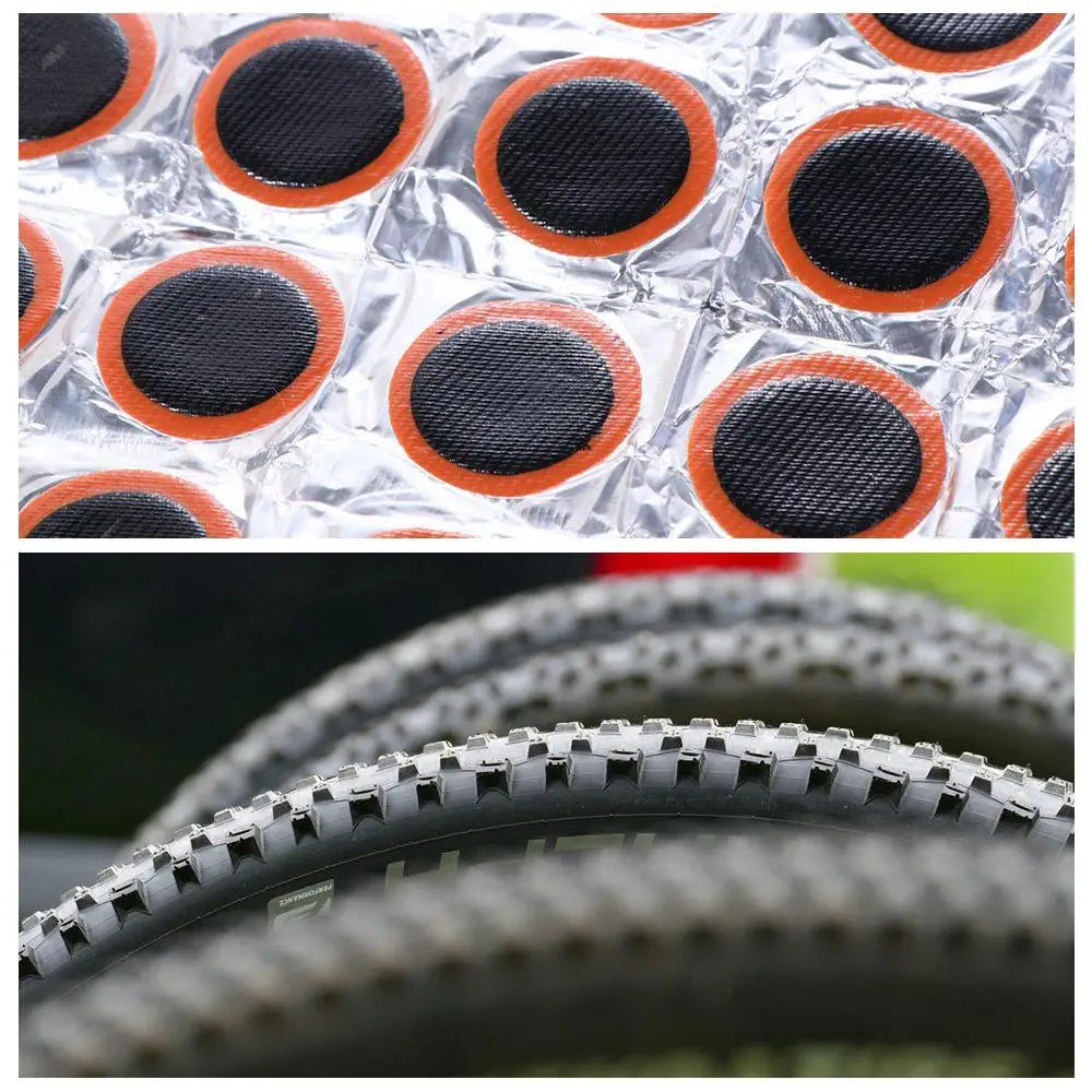 48-Piece Bicycle Tire Puncture Repair Patch Kit