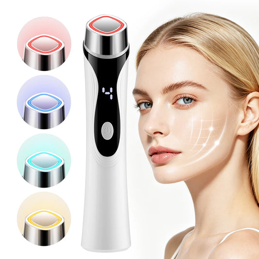 4-in-1 LED Facial Massager for Skin Lifting and Deep Cleansing