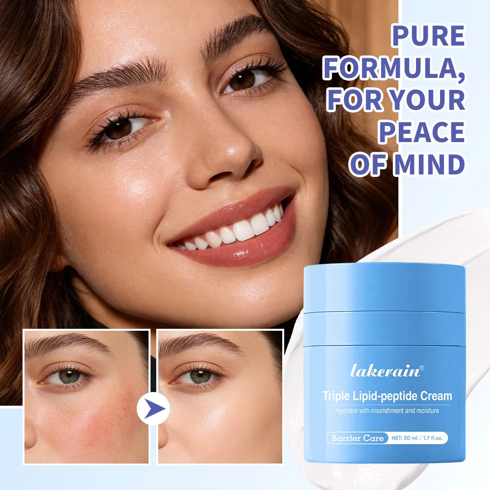 Triple Lipid Peptide Moisturizing Face Cream for Dry Sensitive Skin - 2