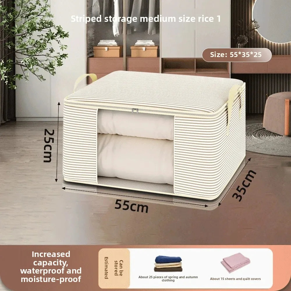 Large Foldable Quilt and Clothing Storage Organizer Bag - 13