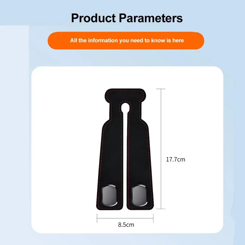 Universal 2-in-1 Car Headrest Hook and Storage Hanger