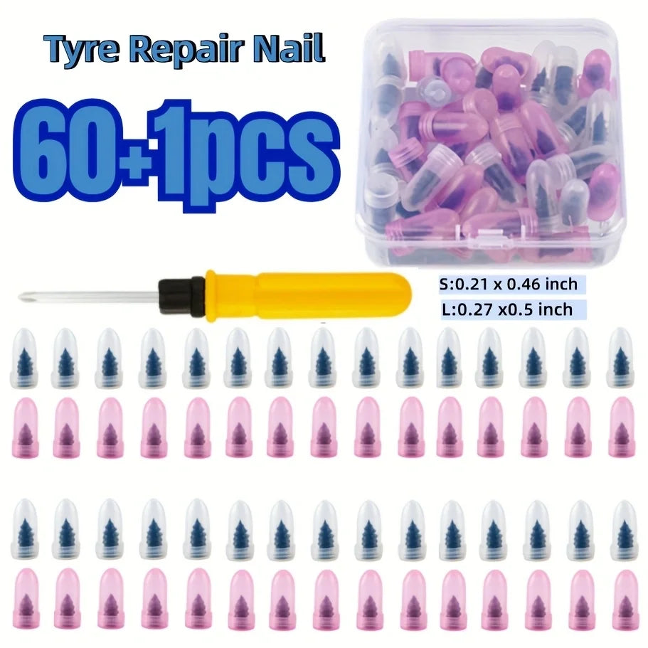 Quick-Fix Tubeless Tire Puncture Repair Kit