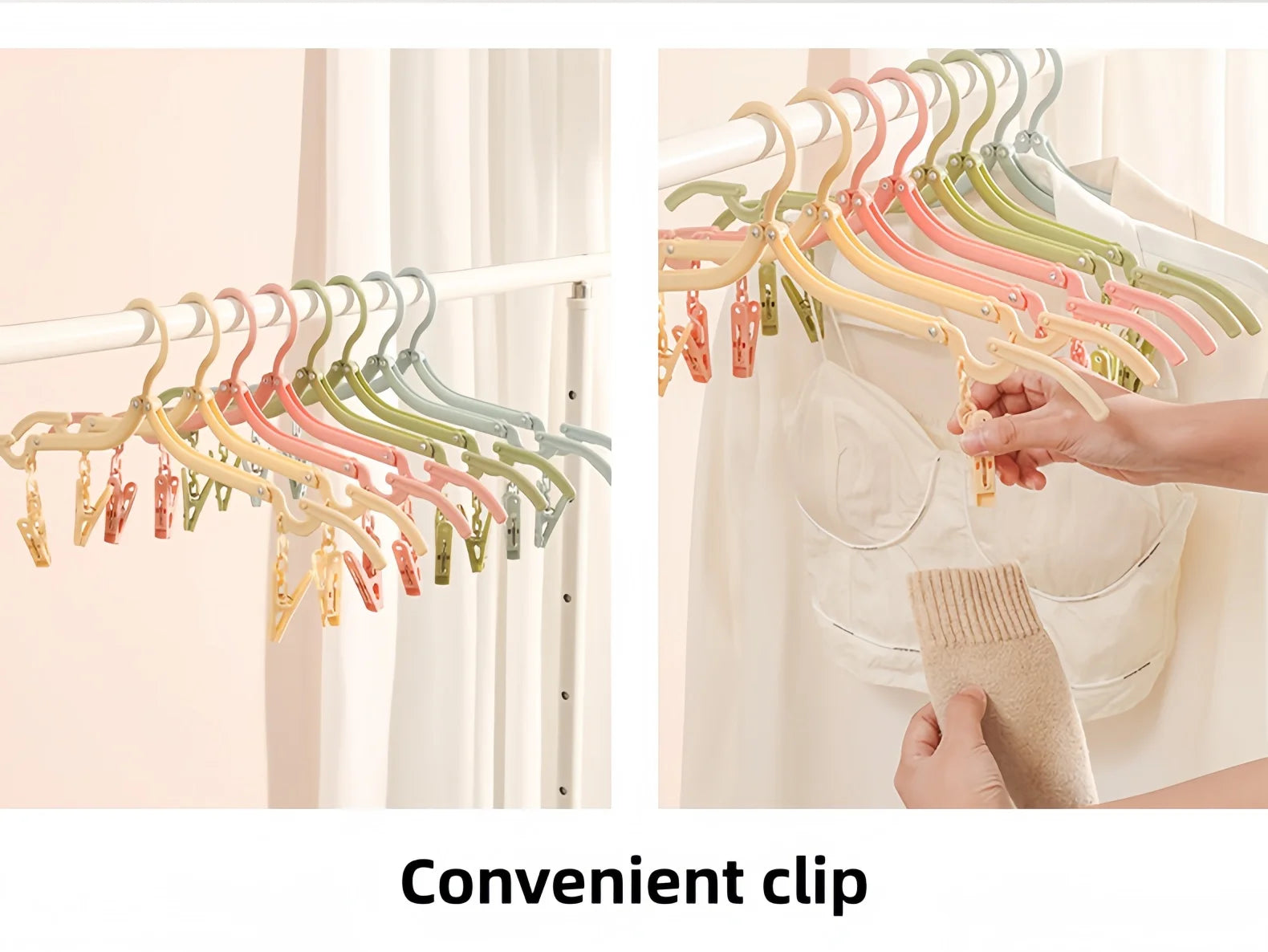 Portable Folding Clothes Hangers for Travel - 8