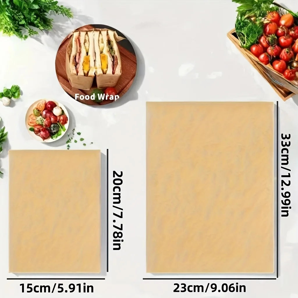 Non-Stick Unbleached Parchment Paper Sheets for Baking and Air Frying