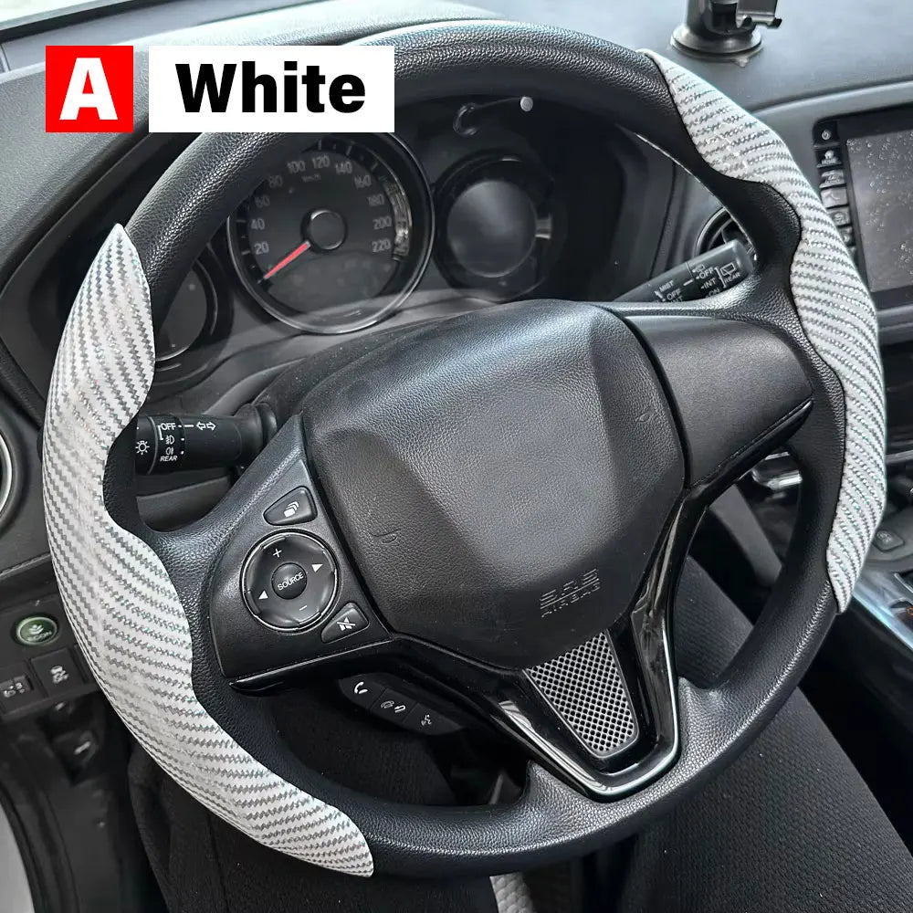 Anti-Slip Car Steering Wheel Cover for 38cm Wheels