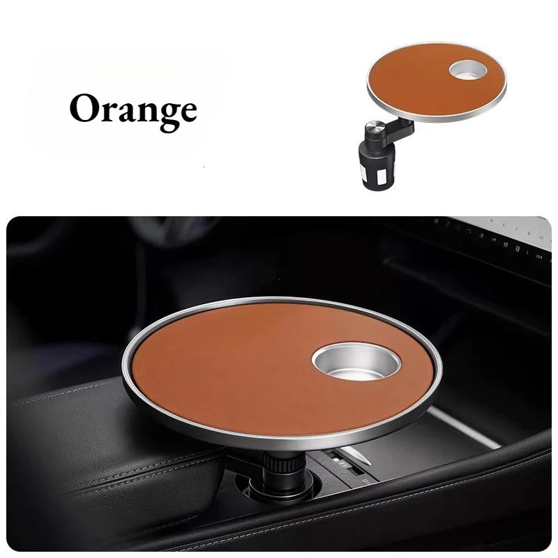 Adjustable Car Cup Holder Tray and Dining Organizer - 14