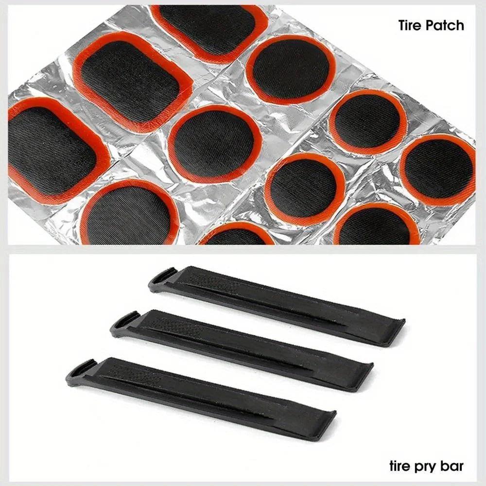 Emergency Bike Tire Repair Kit for Road and Mountain Bikes - 8