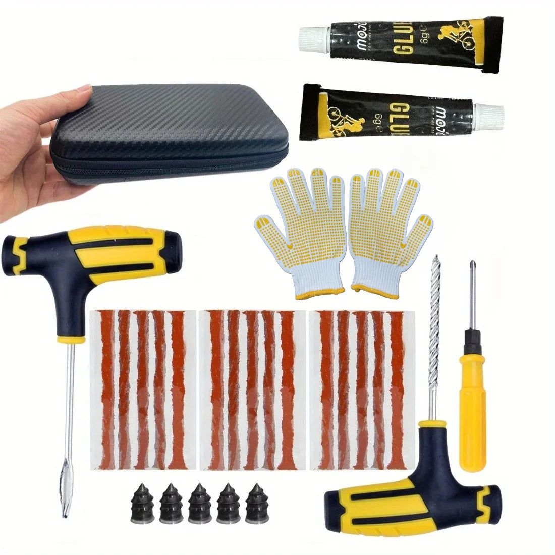 Emergency Universal Tire Puncture Repair Kit - 28