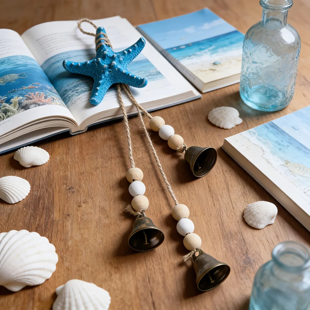 Coastal Resin Starfish Wind Chime for Beach House Decor