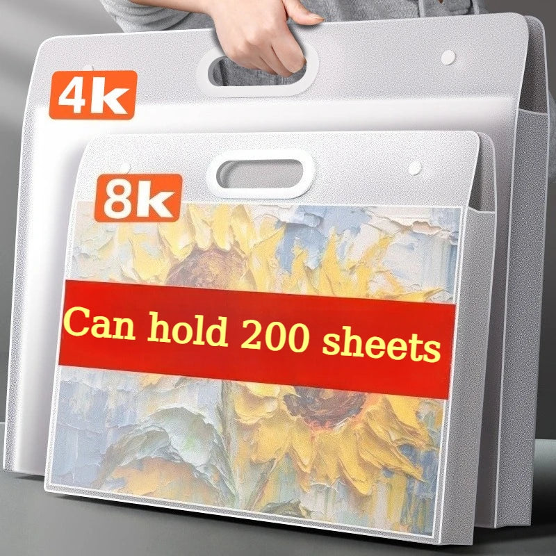 Portable Art Portfolio Storage Folder for Sketches and Artwork