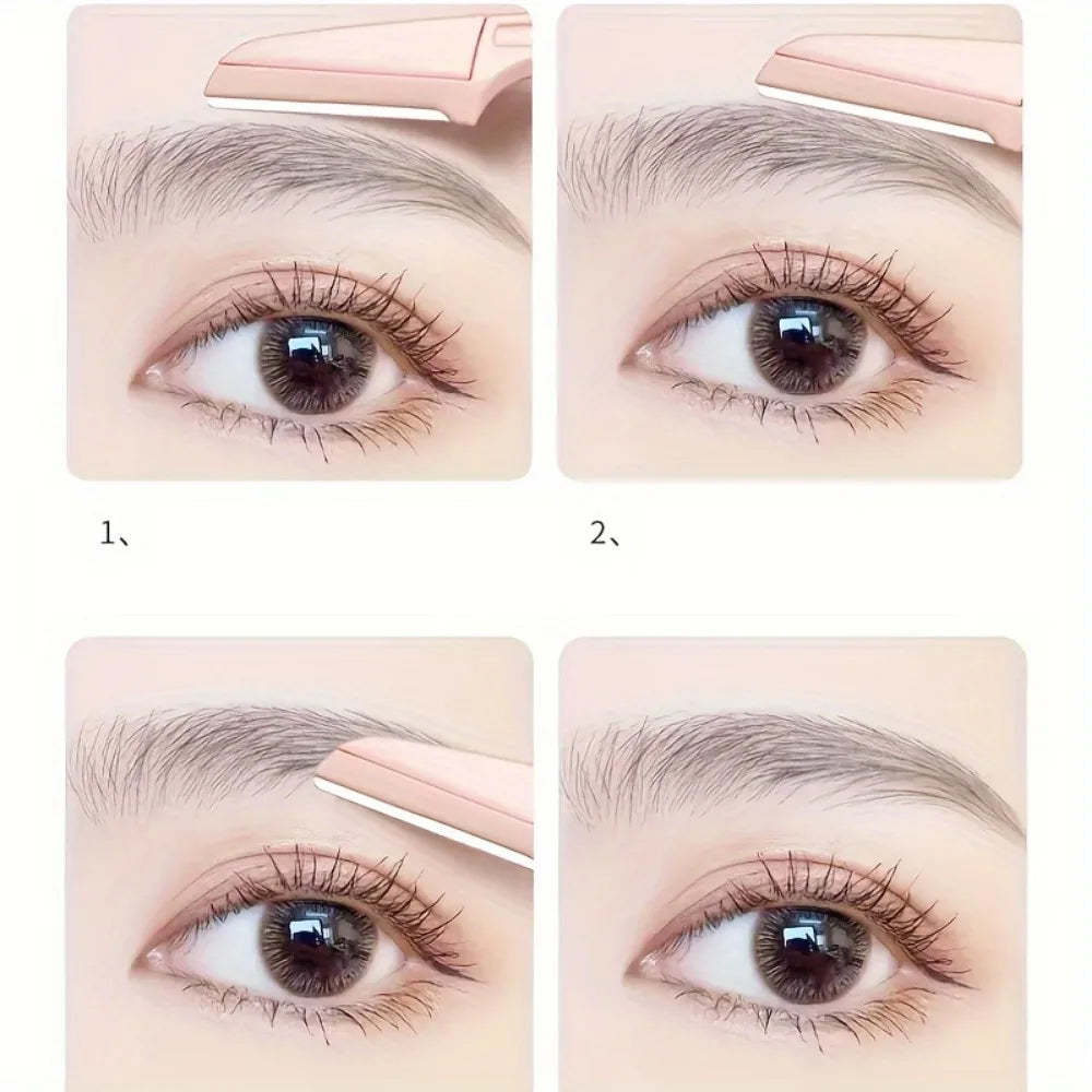 Folding Eyebrow Razor Set Facial Hair Remover Trimmer for Women - 7