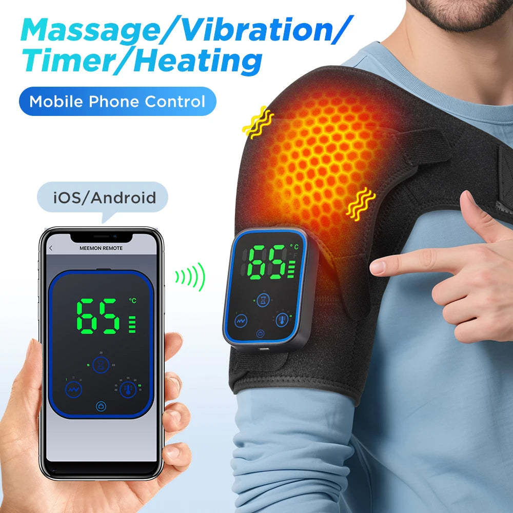 Wireless Smart Shoulder Heating Massager with Vibration - 7