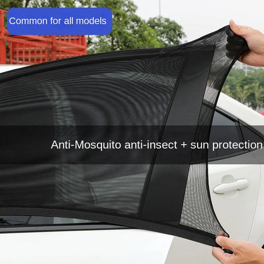 Car Rear Side Window Sunshade Mesh for UV Protection and Privacy