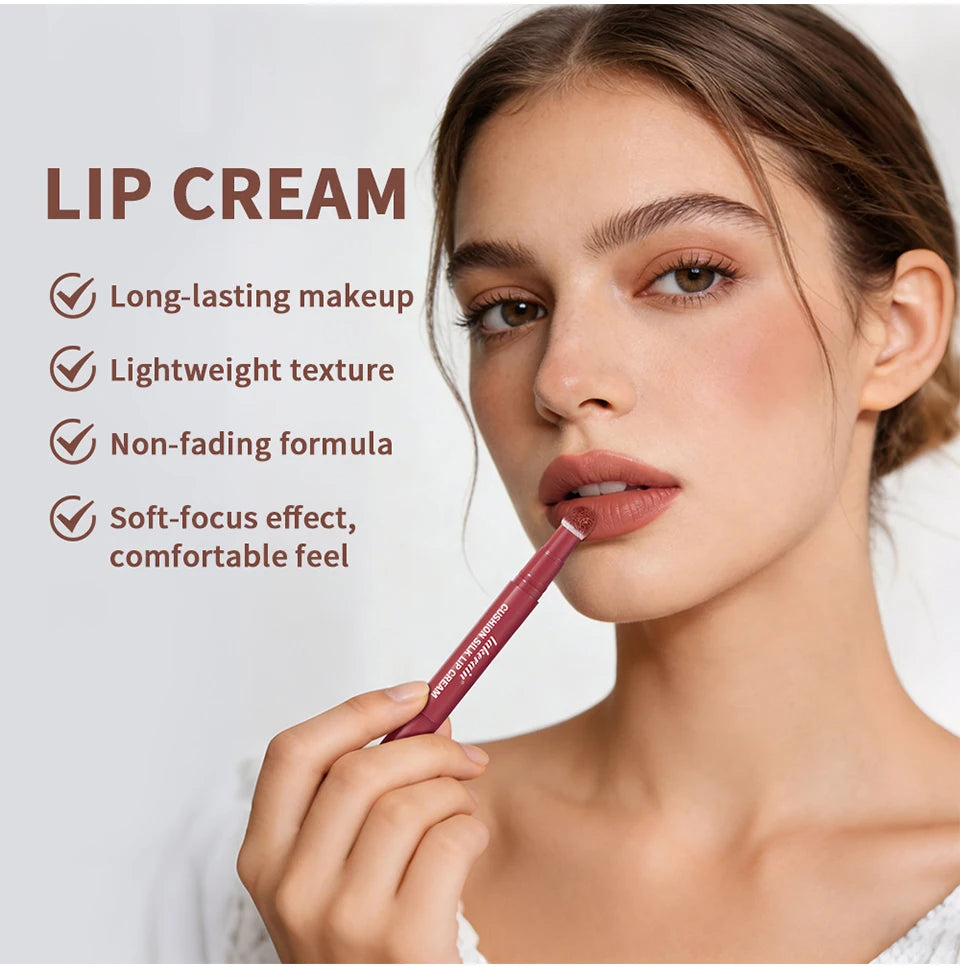 2-in-1 Matte Air Cushion Lip Cream and Blush