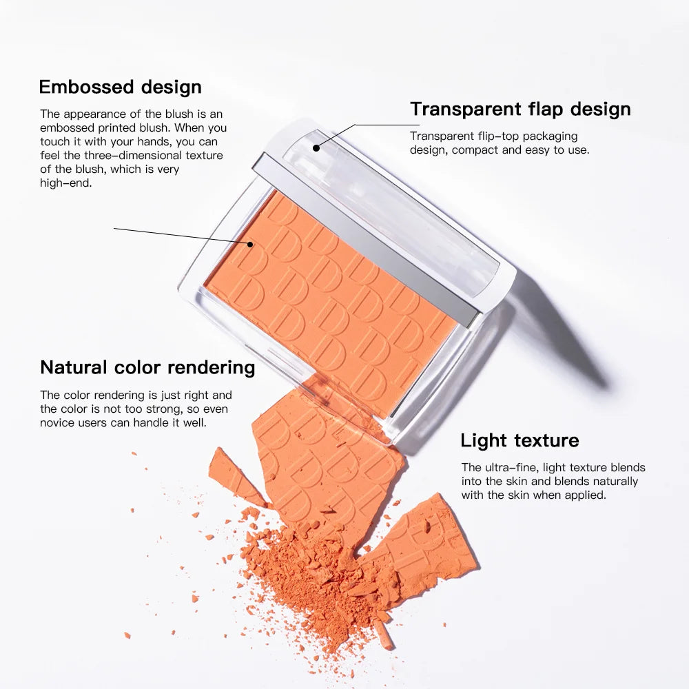 Matte Embossed Pigmented Face Blush Palette