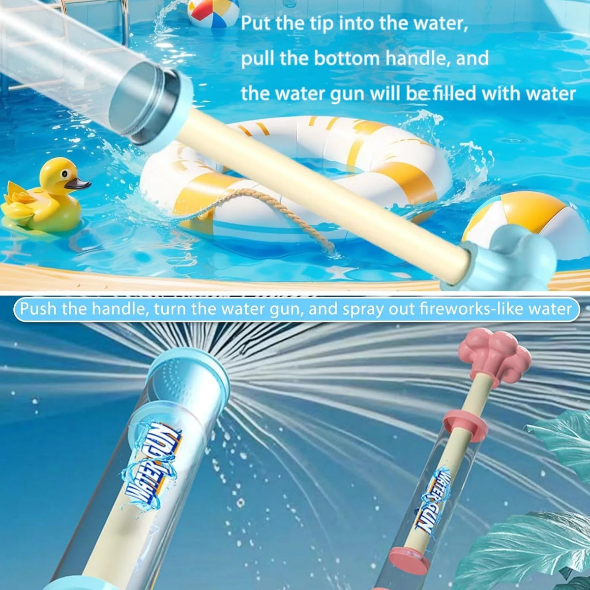 Fireworks Style Water Blaster Toy for Summer Pool Parties