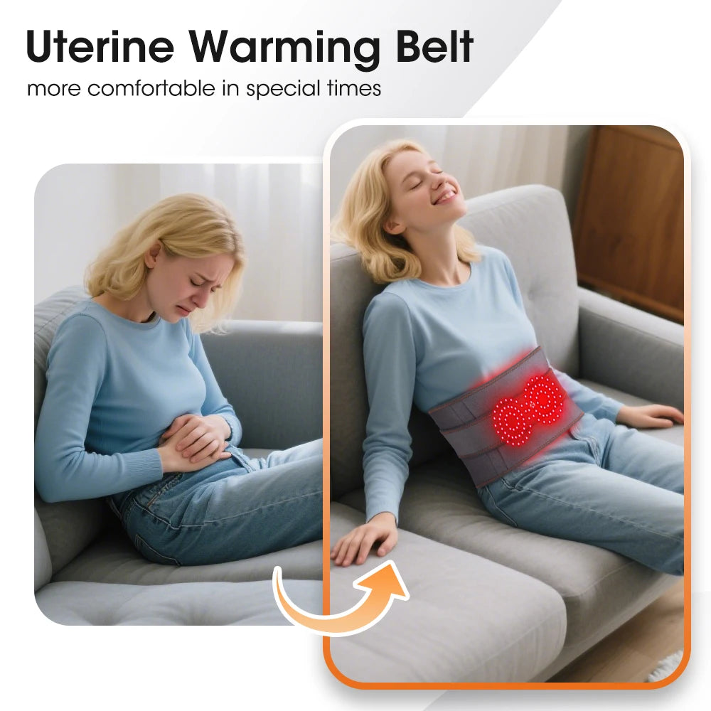Heated Vibrating Waist Massage Belt for Back Pain Relief - 10