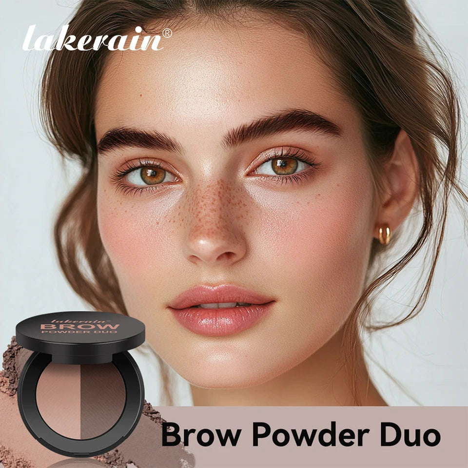 Two-Tone Waterproof Eyebrow Powder for Natural Brows and Contouring - 7