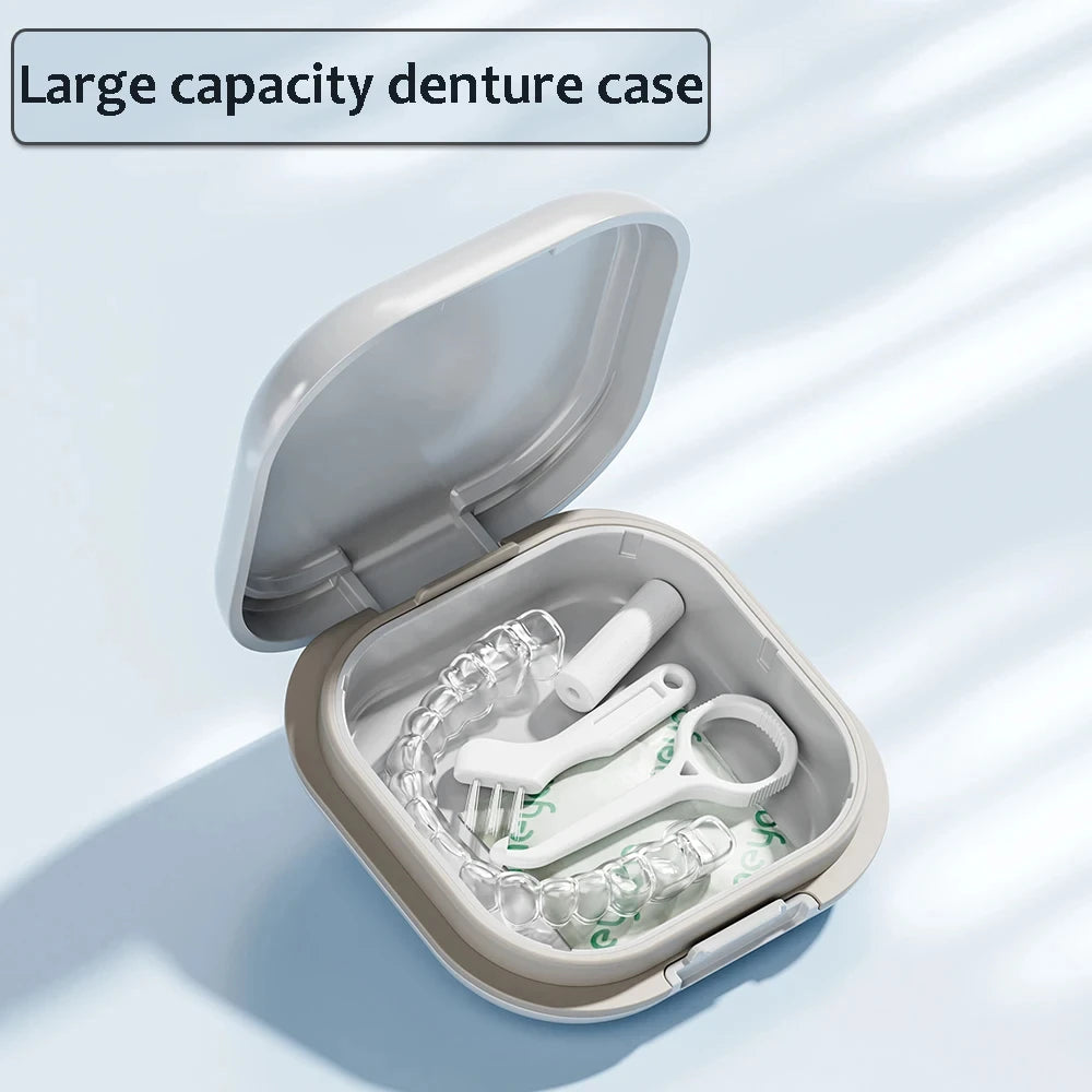 Portable Orthodontic Aligner and Denture Storage Case - 3