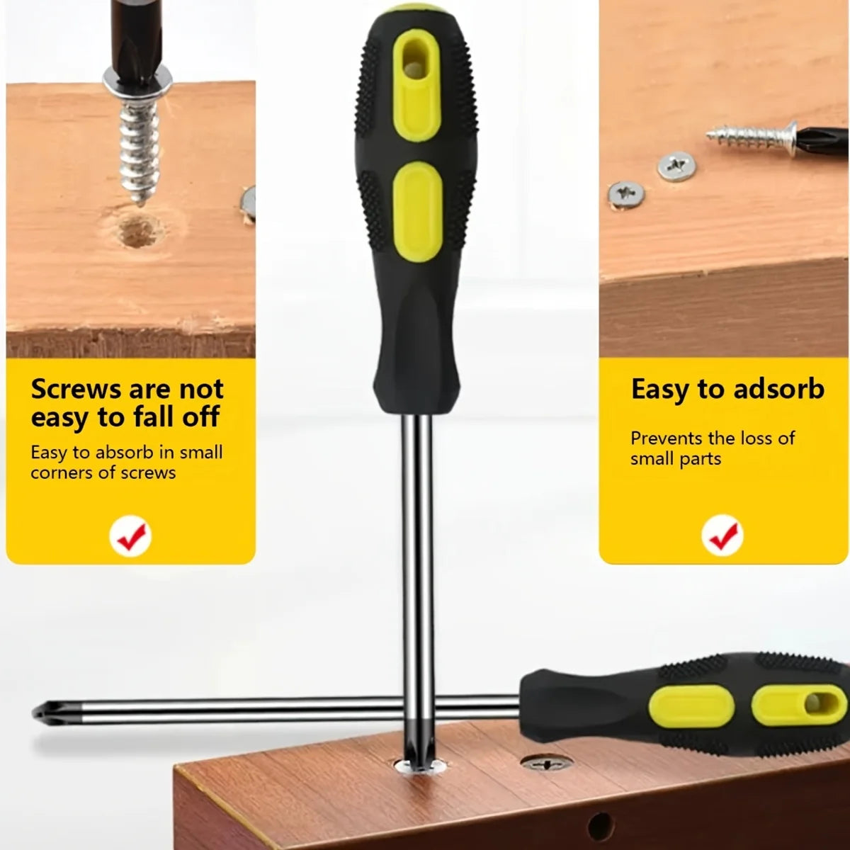 Professional Magnetic Screwdriver Set with Cushion Grip