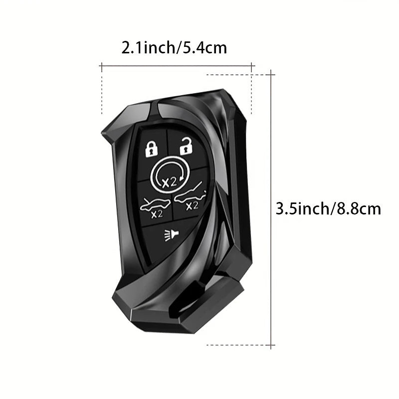 Protective Metal Car Key Case for Corvette C8 - 4