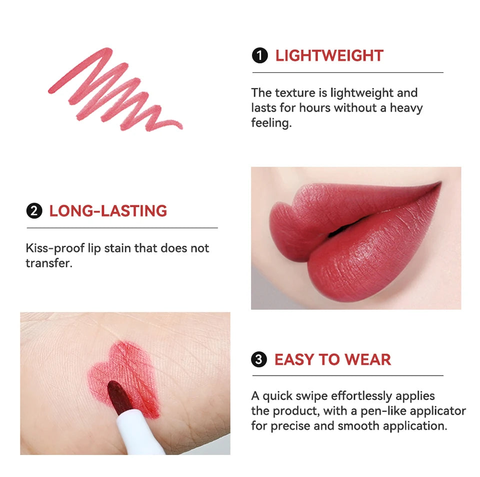Dual-Ended Matte Lip Contour Stain and Liner Pencil