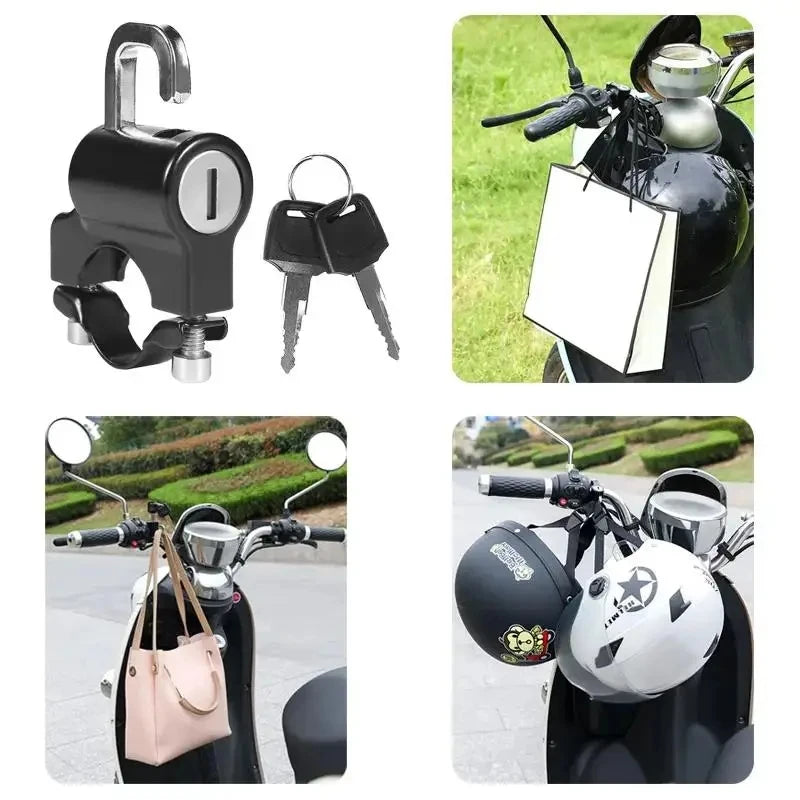 Universal Anti-Theft Motorcycle Helmet Lock