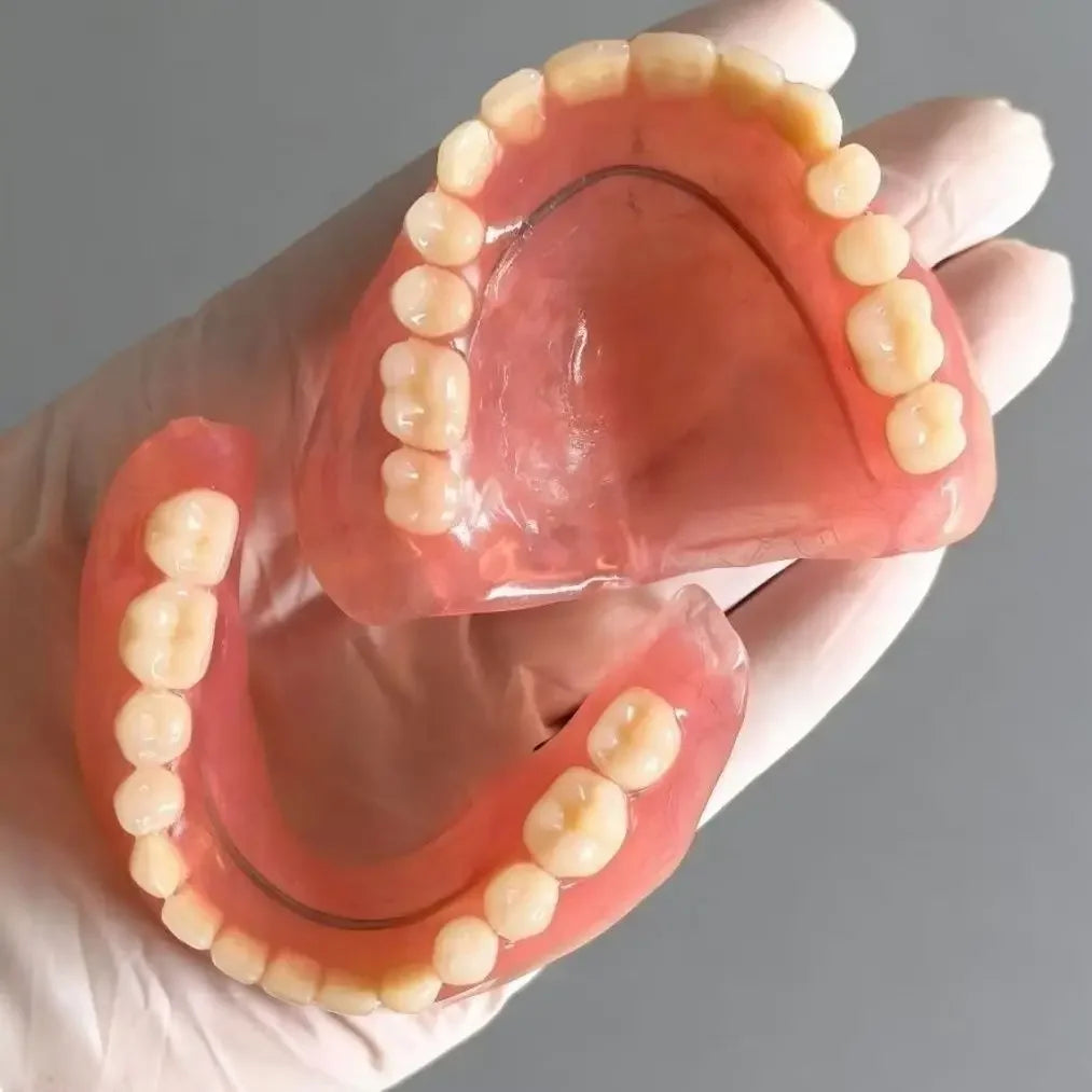 Comfort Silicone Full Mouth Denture and Dental Care Kit - 12