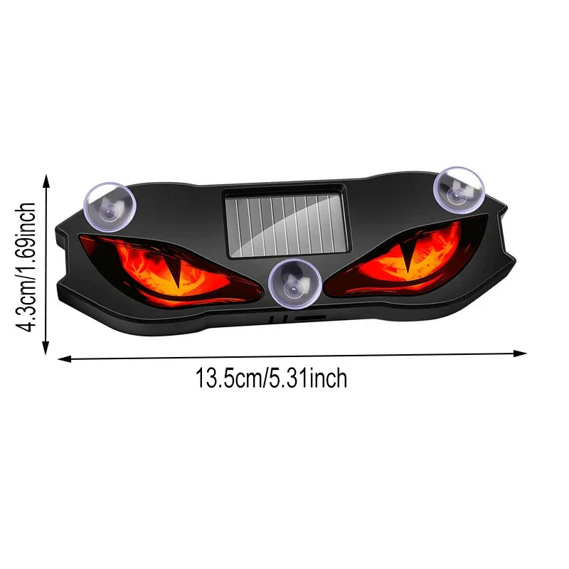 Solar Powered Demon Eye Car Window Warning Light - 6