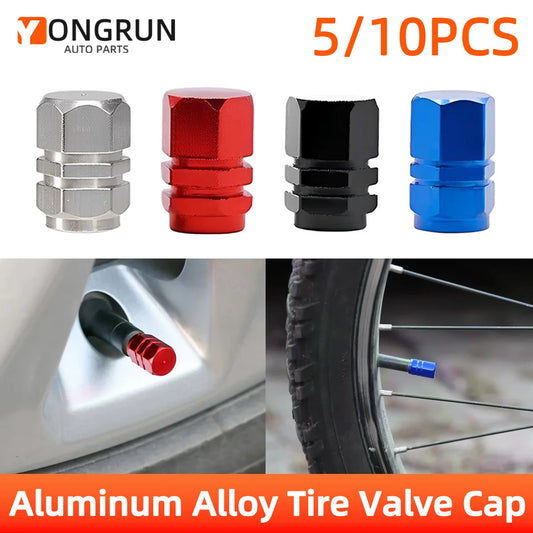 Aluminum Alloy Tire Valve Stem Dust Covers for Vehicles
