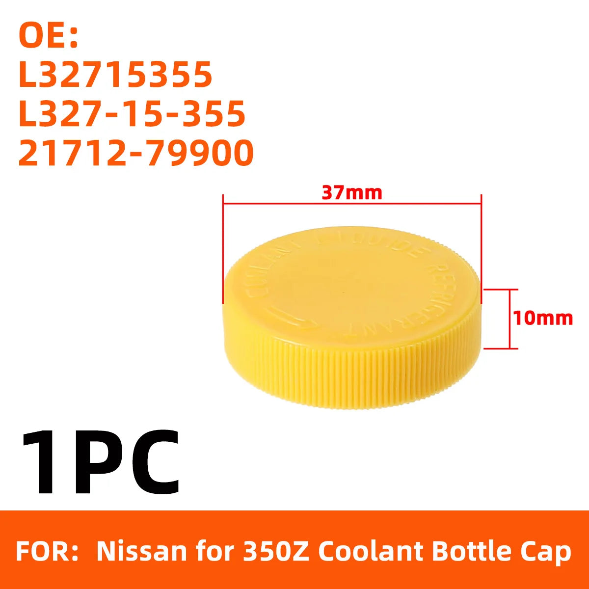 Windshield Washer Fluid Reservoir Tank Cap Cover - 10