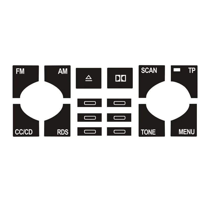 Interior Button Restoration Decal Set for A4 B6 B7