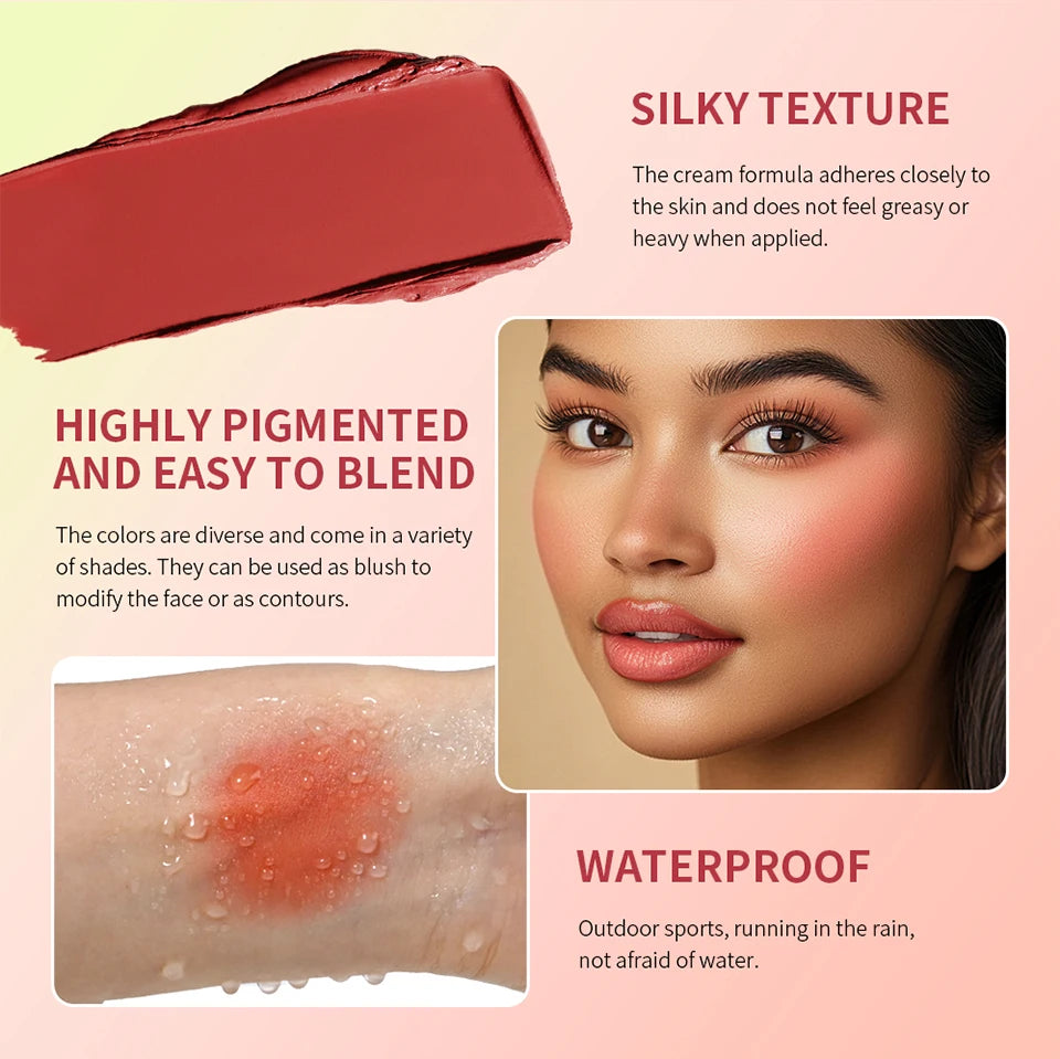 8-Color Cream Blush and Contouring Palette - 11