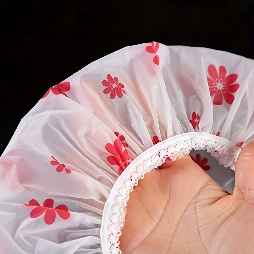 Adjustable Waterproof Shower Cap for Hair Protection - 13