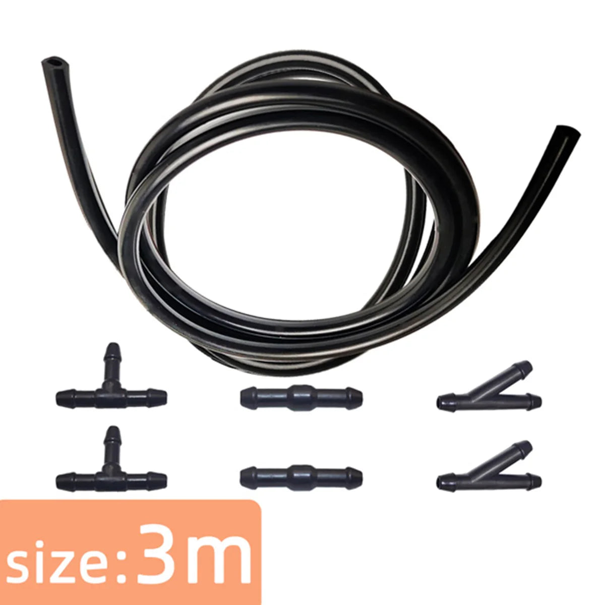 Universal Car Windshield Washer Hose and Connector Kit