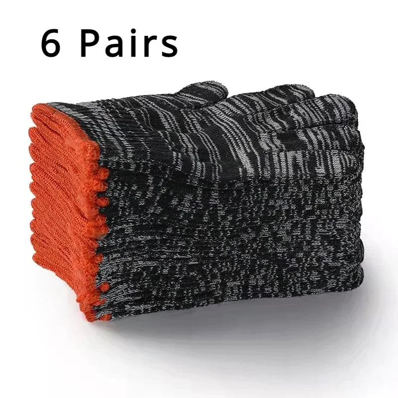 Knitted Polyester Safety Work Gloves for Industrial and Construction - 14