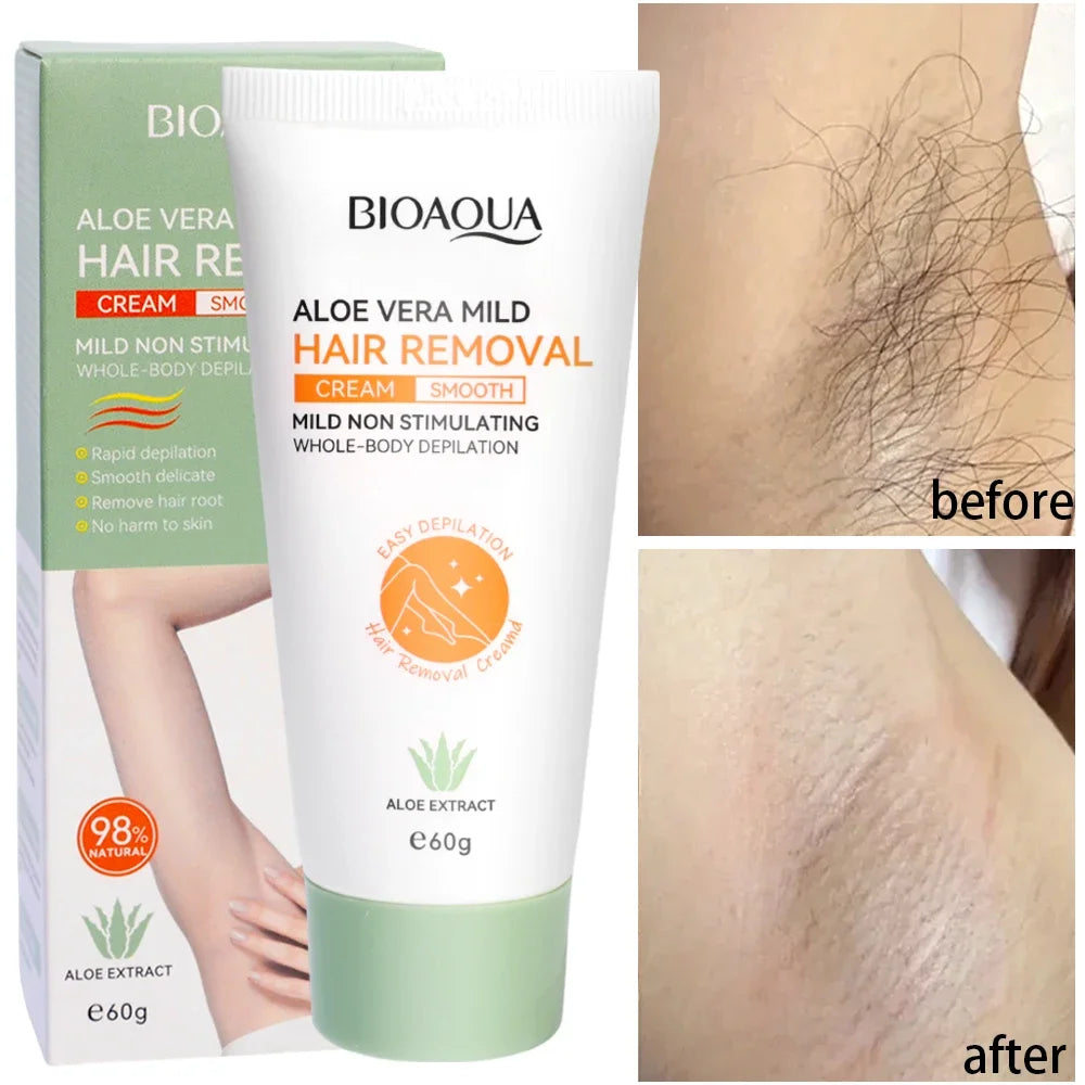 Painless Aloe Vera Hair Removal Cream for Full Body